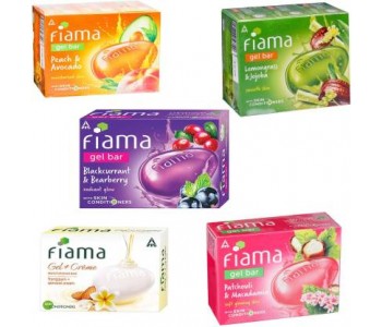 FIAMA GEL BAR CELEBRATION PACK SOAP SET 4+1